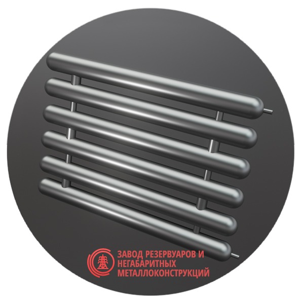 Регистры отопления шестирядные РСЭ-6x48x2.0-11000 мм